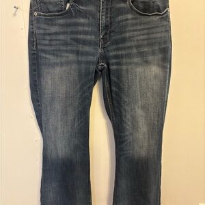Buckle Dark Blue Bootcut Jeans